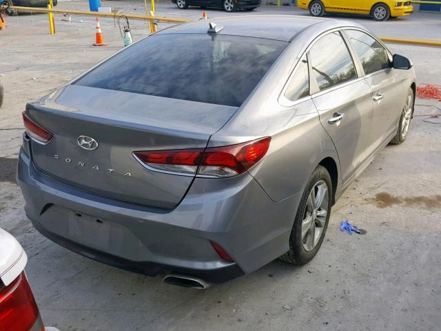 5NPE34AF6JH638829 - 2018 HYUNDAI SONATA SPO GRAY photo 4