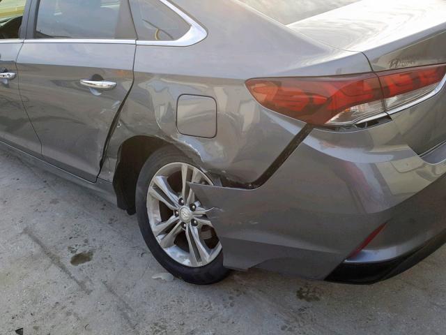 5NPE34AF6JH638829 - 2018 HYUNDAI SONATA SPO GRAY photo 9