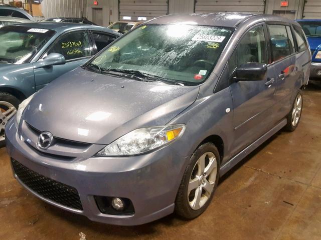 JM1CR293270138256 - 2007 MAZDA 5 PURPLE photo 2