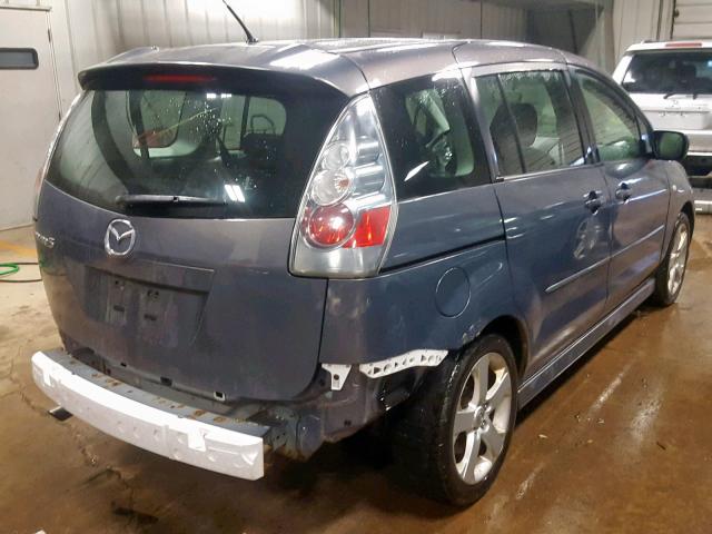 JM1CR293270138256 - 2007 MAZDA 5 PURPLE photo 4