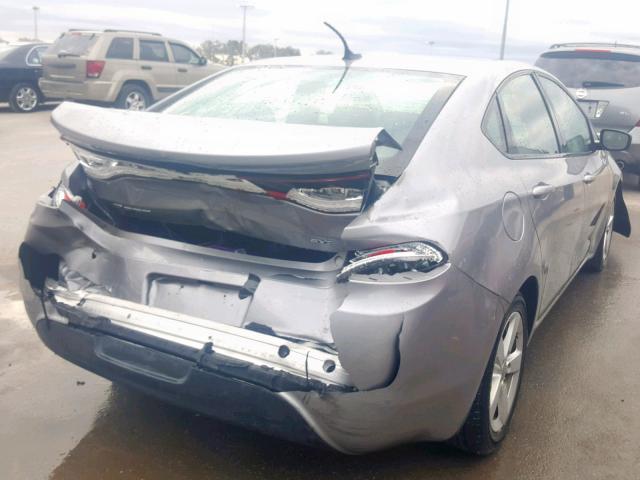 1C3CDFBB7GD538351 - 2016 DODGE DART SXT GRAY photo 4