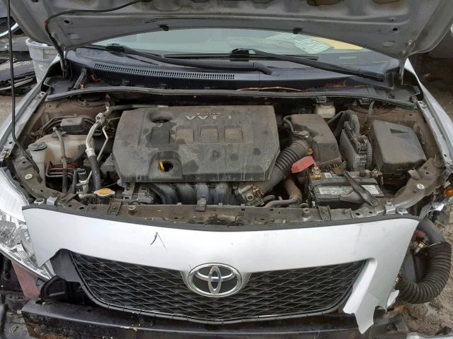 2T1BU4EE9AC233097 - 2010 TOYOTA COROLLA BA SILVER photo 7