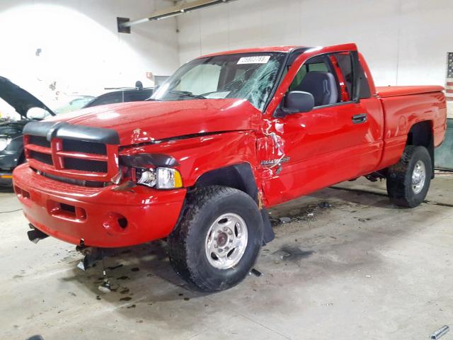 3B7KF23622M315630 - 2002 DODGE RAM 2500 RED photo 2