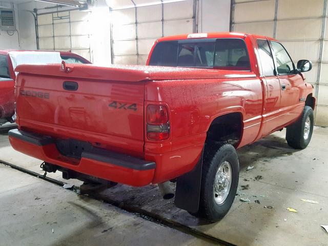 3B7KF23622M315630 - 2002 DODGE RAM 2500 RED photo 4