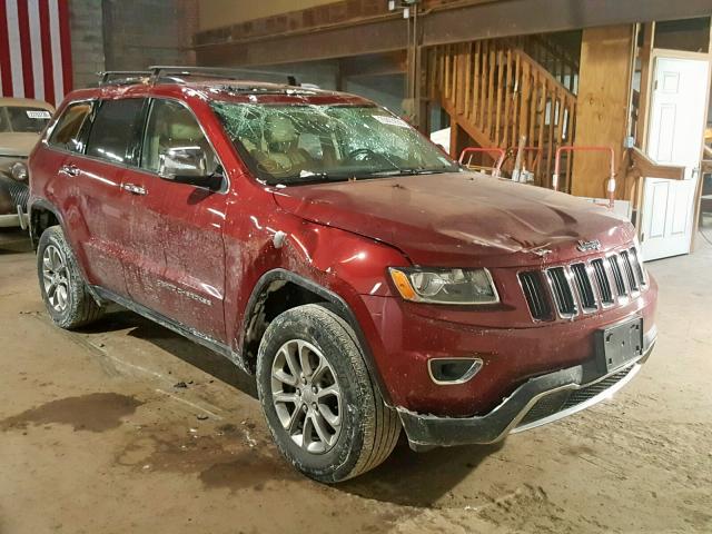 1C4RJFBG7FC206845 - 2015 JEEP GRAND CHER RED photo 1