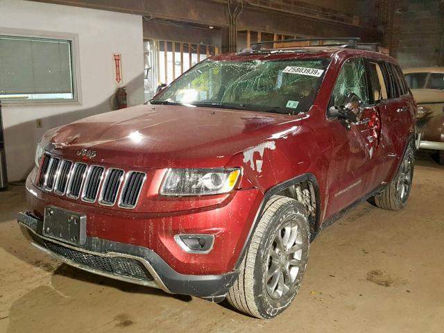 1C4RJFBG7FC206845 - 2015 JEEP GRAND CHER RED photo 9