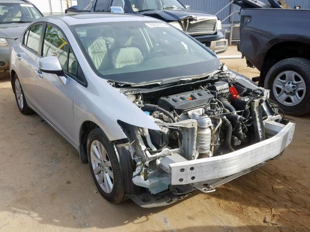 2HGFB2F94CH551054 - 2012 HONDA CIVIC EXL SILVER photo 1