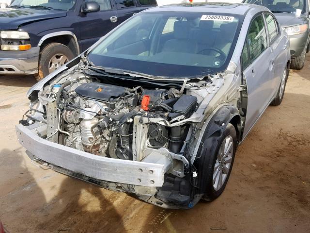 2HGFB2F94CH551054 - 2012 HONDA CIVIC EXL SILVER photo 2