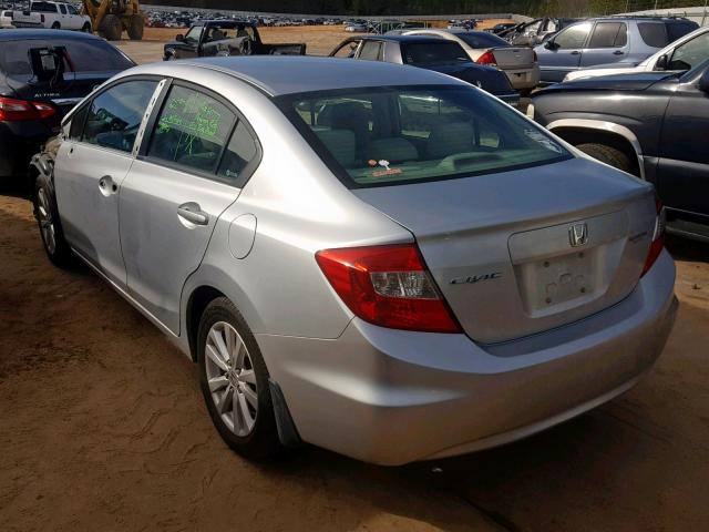 2HGFB2F94CH551054 - 2012 HONDA CIVIC EXL SILVER photo 3