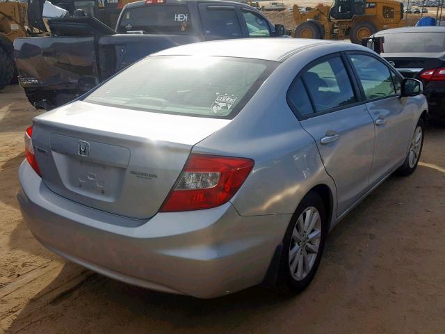 2HGFB2F94CH551054 - 2012 HONDA CIVIC EXL SILVER photo 4