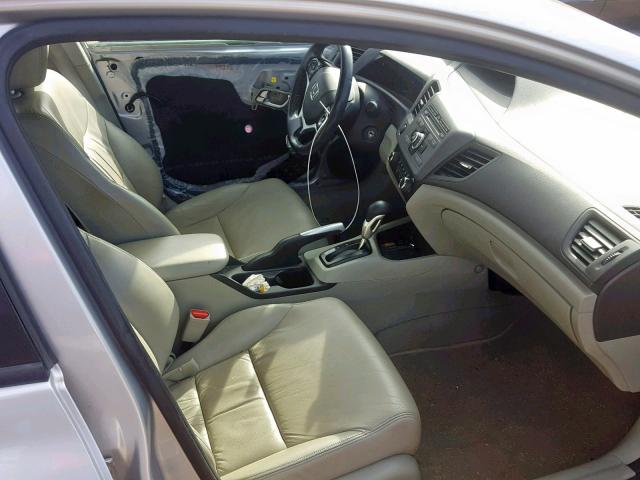 2HGFB2F94CH551054 - 2012 HONDA CIVIC EXL SILVER photo 5