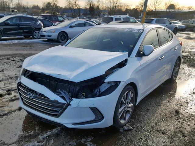 5NPD84LF8HH007522 - 2017 HYUNDAI ELANTRA SE WHITE photo 2