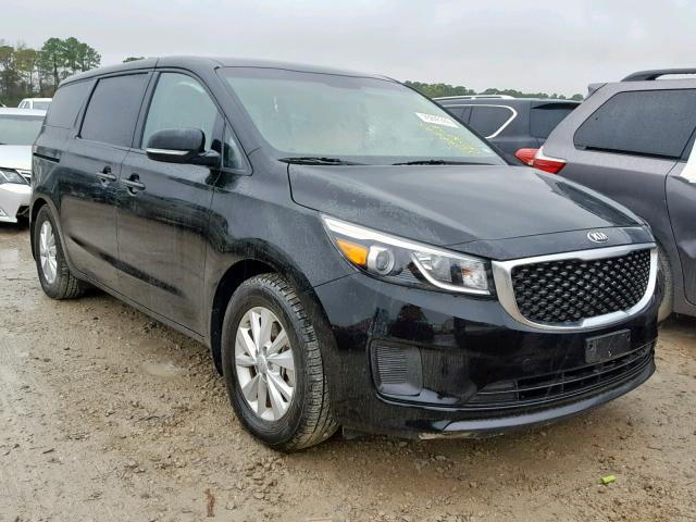 KNDMB5C10H6343994 - 2017 KIA SEDONA LX BLACK photo 1