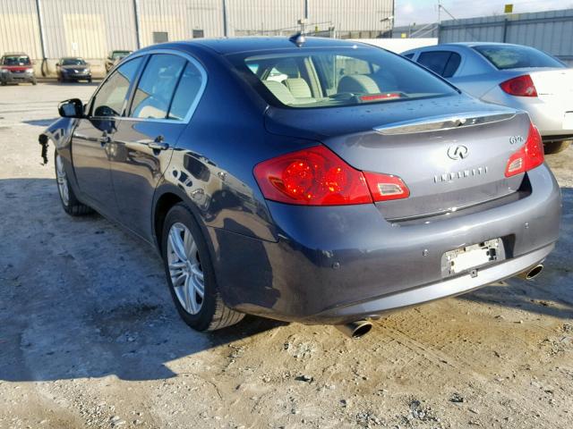 JN1CV6AR2CM676626 - 2012 INFINITI G37 GRAY photo 3