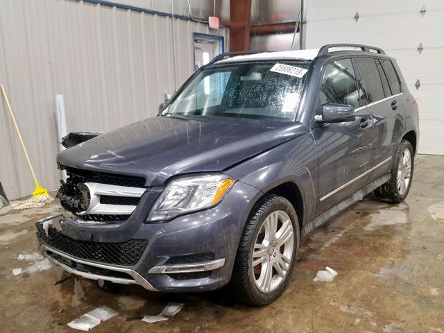 WDCGG0EB7EG262367 - 2014 MERCEDES-BENZ GLK 250 BL GRAY photo 2