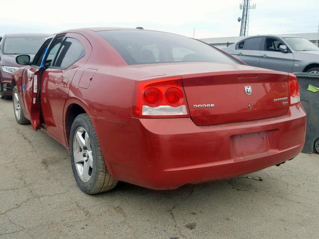 2B3KA33V19H501360 - 2009 DODGE CHARGER SX MAROON photo 3