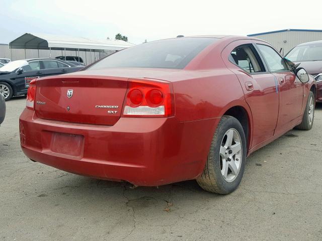 2B3KA33V19H501360 - 2009 DODGE CHARGER SX MAROON photo 4