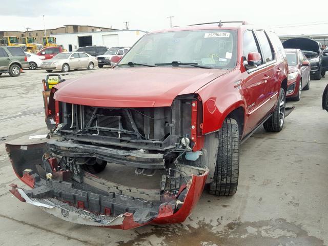 1GYS4CEF9CR243361 - 2012 CADILLAC ESCALADE P RED photo 2