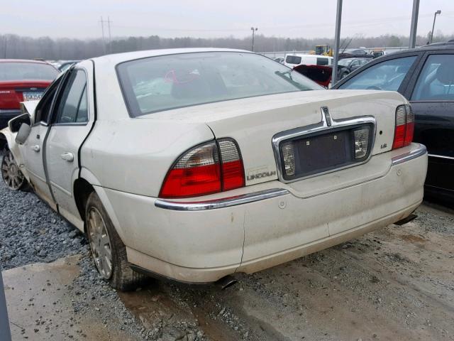 1LNHM86SX5Y630854 - 2005 LINCOLN LS WHITE photo 3
