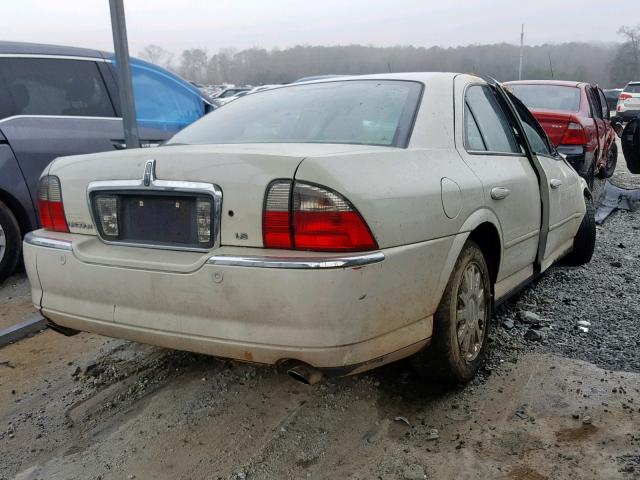 1LNHM86SX5Y630854 - 2005 LINCOLN LS WHITE photo 4