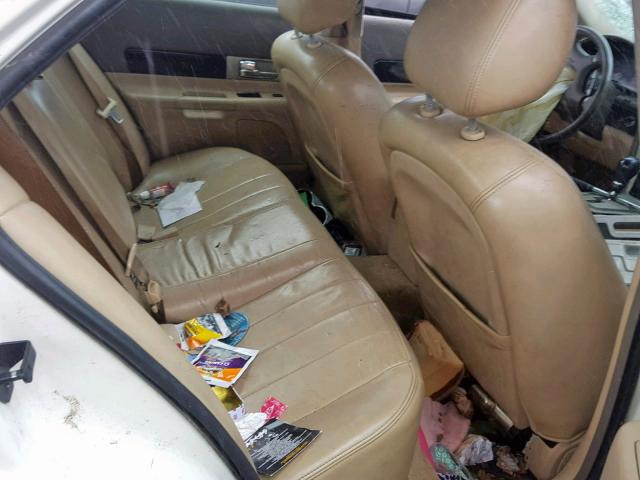 1LNHM86SX5Y630854 - 2005 LINCOLN LS WHITE photo 6