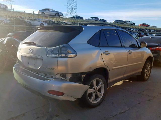 JTJHW31U160012975 - 2006 LEXUS RX 400 SILVER photo 4