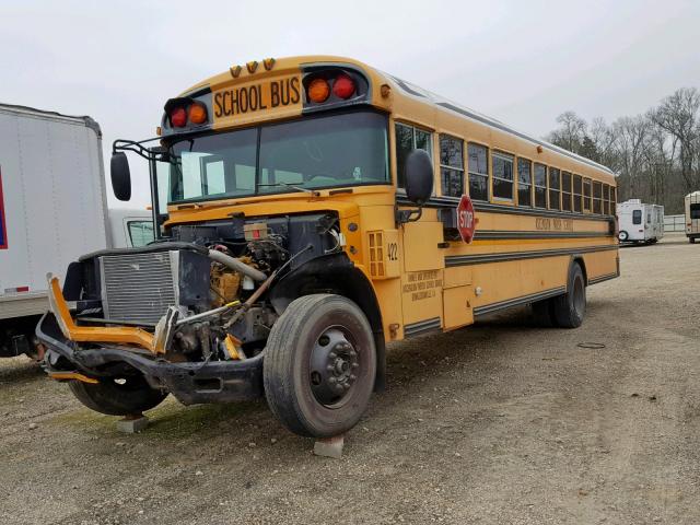 1BAKGCKH56F235471 - 2006 BLUE BIRD SCHOOL BUS YELLOW photo 2