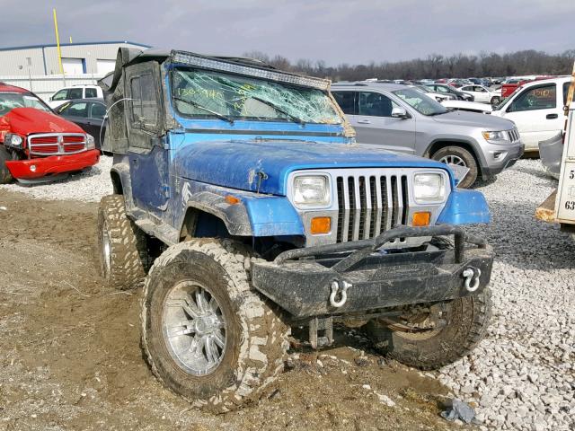 2J4FY29S0NJ538710 - 1992 JEEP WRANGLER / BLUE photo 1