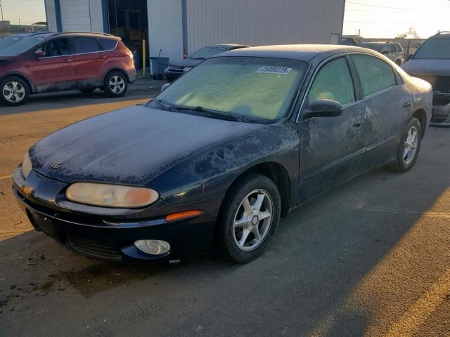 1G3GR62H114101438 - 2001 OLDSMOBILE AURORA BLUE photo 2