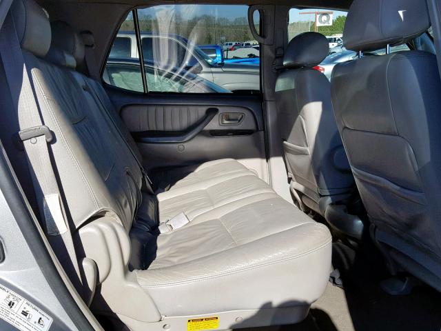 5TDZT38A03S188470 - 2003 TOYOTA SEQUOIA LI SILVER photo 6