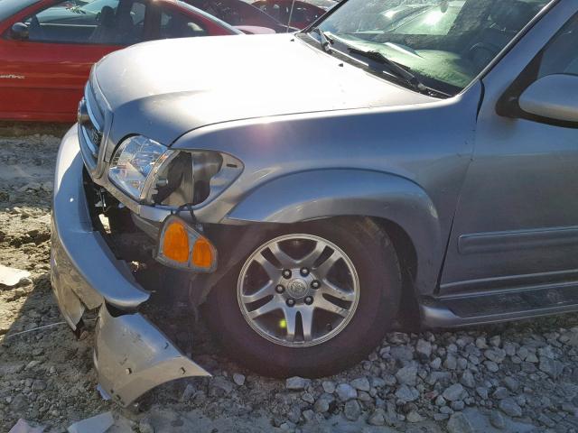 5TDZT38A03S188470 - 2003 TOYOTA SEQUOIA LI SILVER photo 9