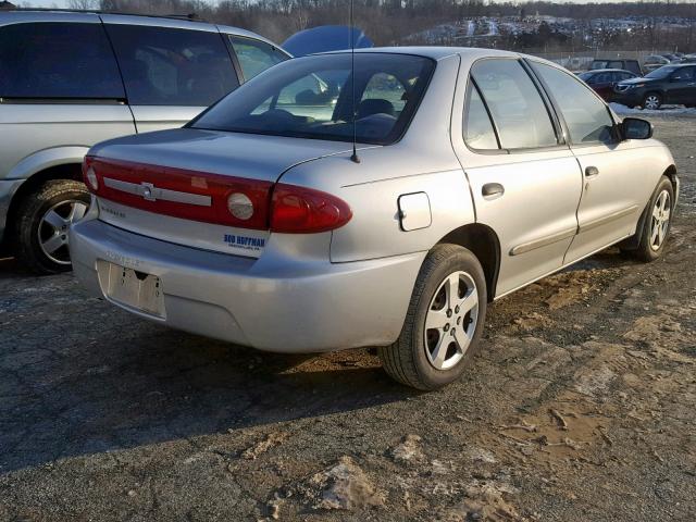 1G1JF52F437296047 - 2003 CHEVROLET CAVALIER L SILVER photo 4