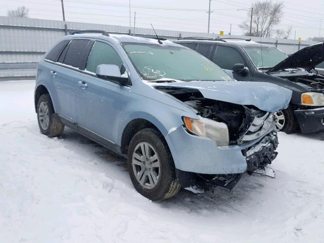 2FMDK48C68BA35603 - 2008 FORD EDGE SEL BLUE photo 1