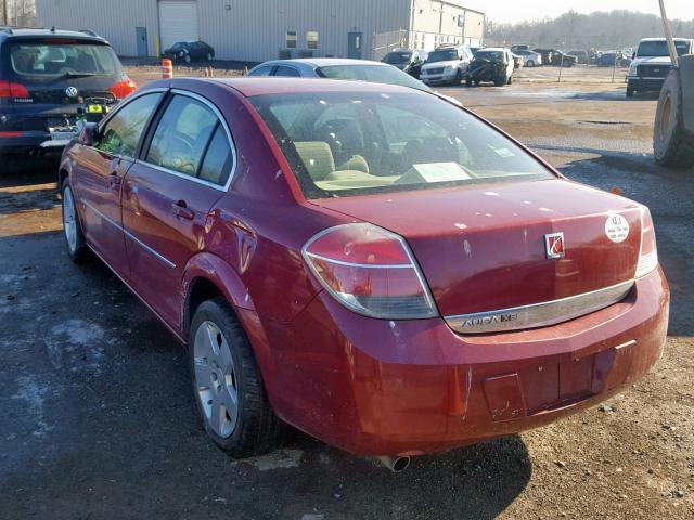 1G8ZS57N47F202003 - 2007 SATURN AURA XE BURGUNDY photo 3