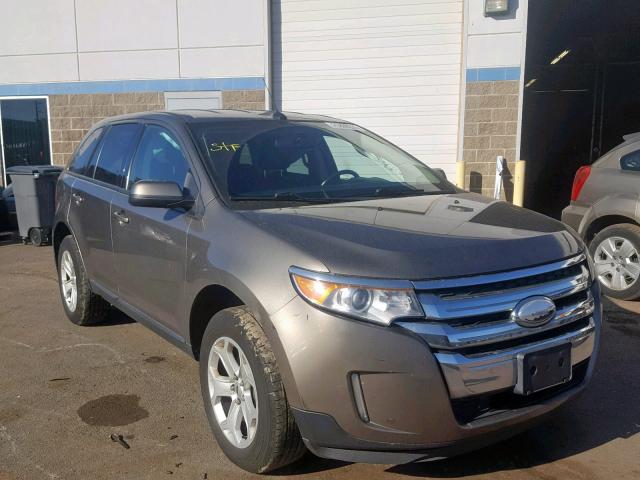 2FMDK4JC3DBC36525 - 2013 FORD EDGE SEL GRAY photo 1