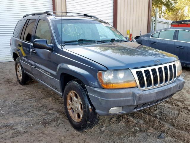 1J4G248S8YC394292 - 2000 JEEP GRAND CHER BLUE photo 1