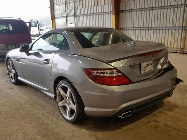 WDDPK4HA0DF072113 - 2013 MERCEDES-BENZ SLK 250 GRAY photo 3