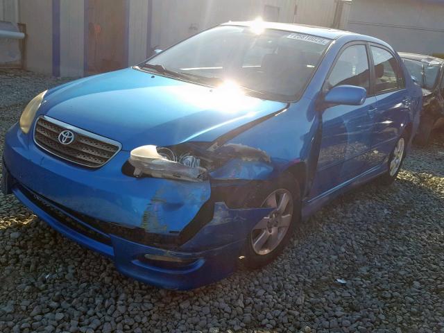 2T1BR32E98C935768 - 2008 TOYOTA COROLLA CE BLUE photo 2