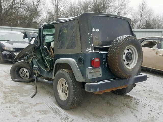 1J4FA29183P358662 - 2003 JEEP WRANGLER / GREEN photo 3