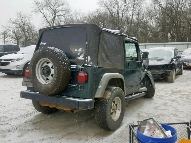 1J4FA29183P358662 - 2003 JEEP WRANGLER / GREEN photo 4