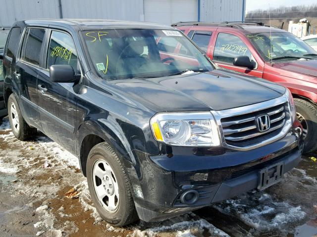 5FNYF4H26FB071454 - 2015 HONDA PILOT LX BLACK photo 1