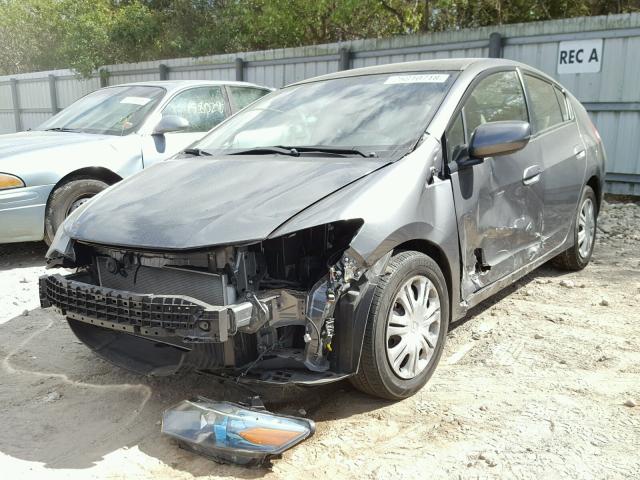 JHMZE2H58AS017461 - 2010 HONDA INSIGHT LX CHARCOAL photo 2