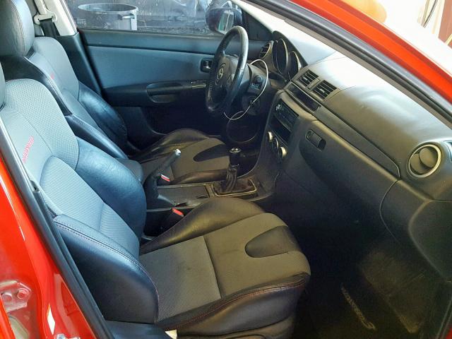 JM1BK34L171623351 - 2007 MAZDA SPEED 3 RED photo 5