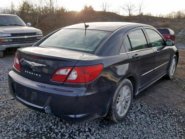 1C3LC56K07N510229 - 2007 CHRYSLER SEBRING TO BLACK photo 4