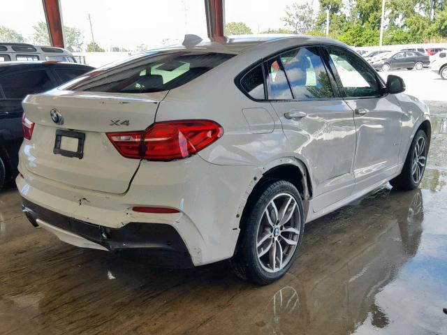 5UXXW5C59G0N91567 - 2016 BMW X4 XDRIVE3 WHITE photo 4