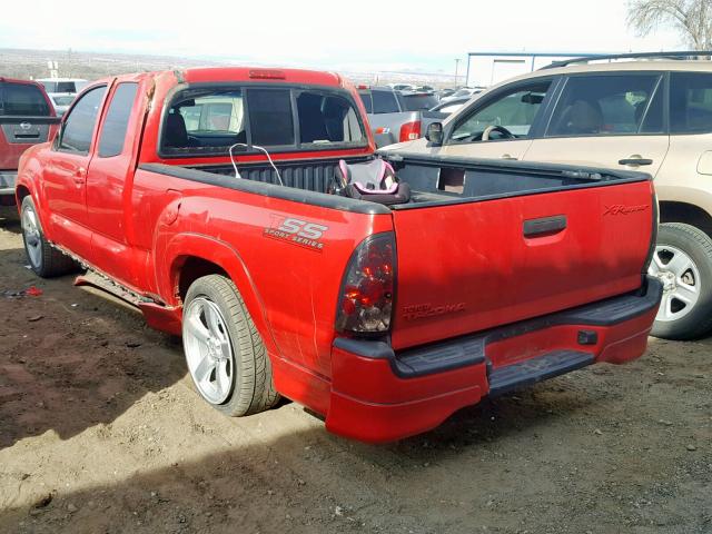 5TETU22N48Z545071 - 2008 TOYOTA TACOMA X-R RED photo 3