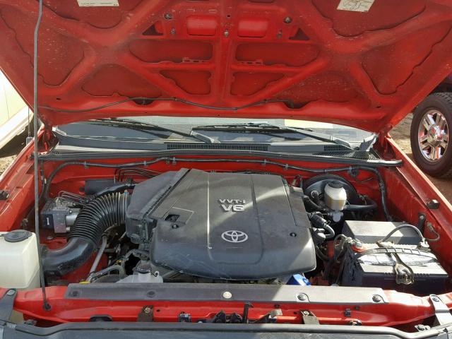 5TETU22N48Z545071 - 2008 TOYOTA TACOMA X-R RED photo 7