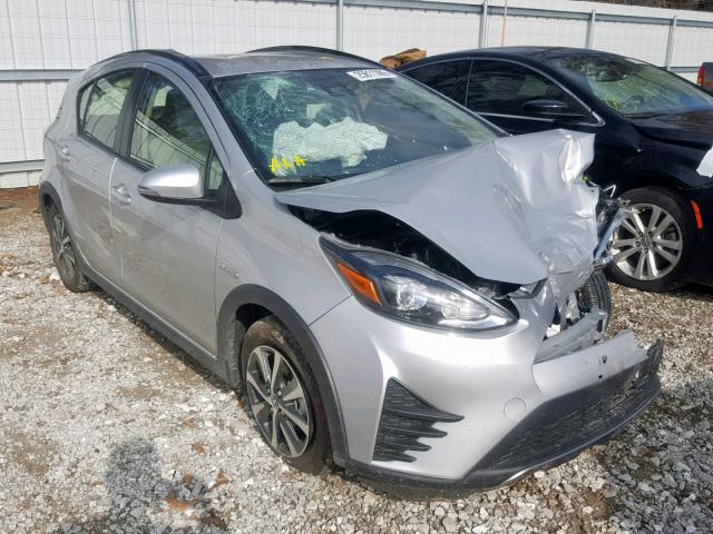 JTDKDTB30J1601653 - 2018 TOYOTA PRIUS C GRAY photo 1