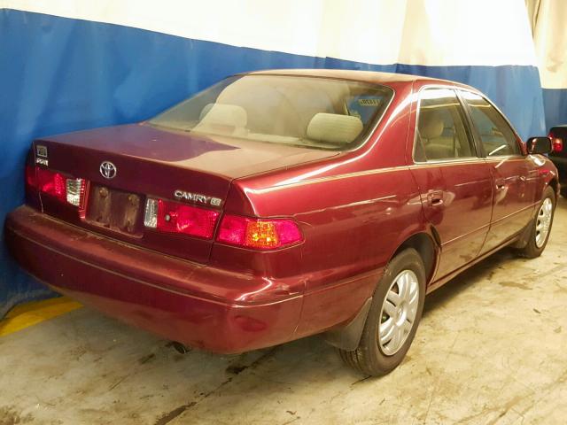 JT2BG22KXY0392701 - 2000 TOYOTA CAMRY CE BURGUNDY photo 4