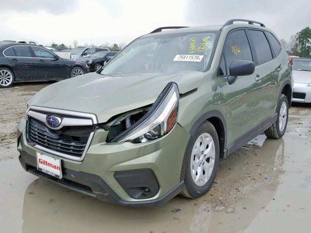 JF2SKACC5KH426044 - 2019 SUBARU FORESTER GREEN photo 2